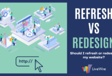 refresh vs website redesign