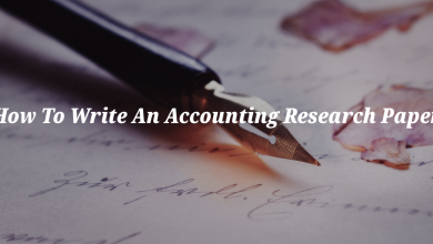 How To Write An Accounting Research Paper