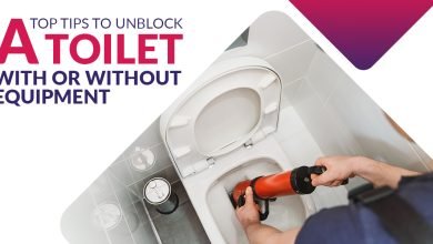 unblock a toilet