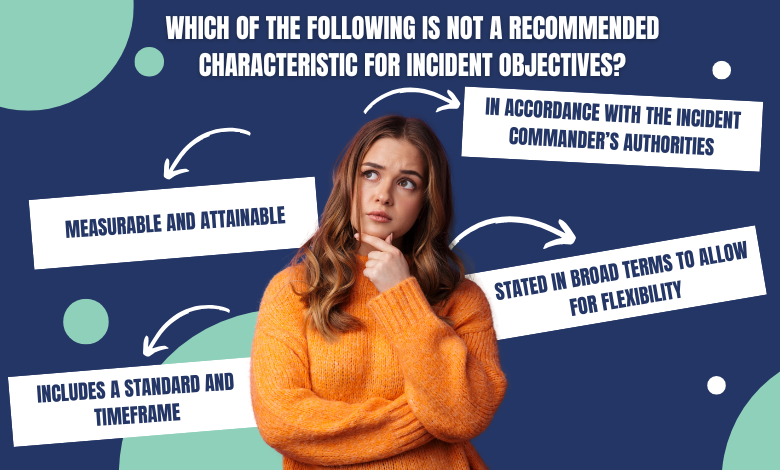Which of the Following Is Not a Recommended Characteristic for Incident Objectives?