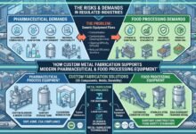 How Custom Metal Fabrication Supports Modern Pharmaceutical and Food Processing Equipment